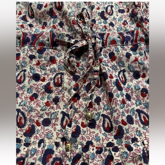 Bell By Alicia Bell Lisa Midi Boho Paisley Dress Sz Small Cotton/Silk - Picture 8 of 9
